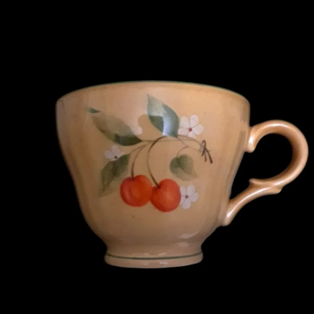 Mikasa classic Ceramic Mug with Cherry Motif. Garden  Glow design
